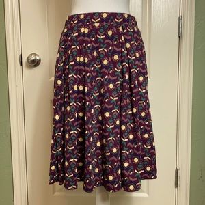 Lularoe Madison Plum Print Skirt sz 2XL